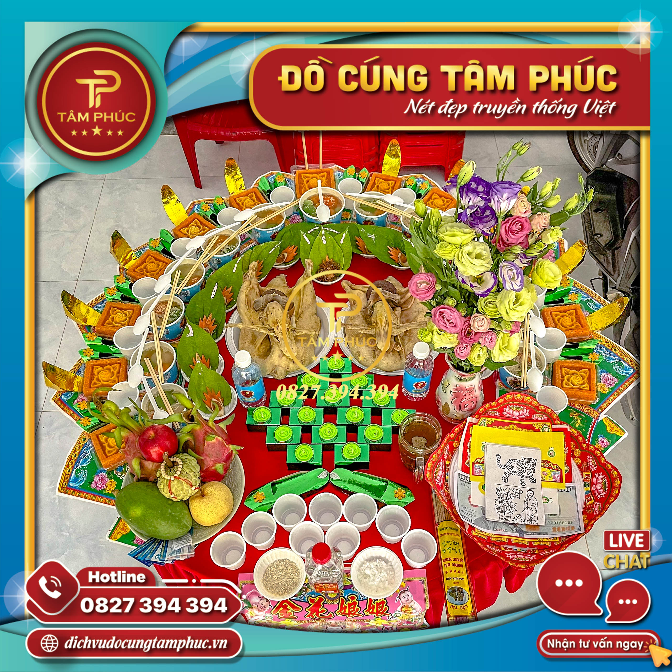 Săn Sale 12/12 Dịch vụ mâm cúng trọn gói.